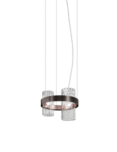 Vistosi ARMON SP 50 CRCR N_R E12 UL - Armonia Suspension 50 Crystal Matt Black Nickel_Matt Copper 2 E12 UL