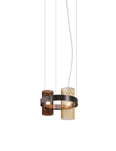 Vistosi ARMON SP 50 TBAM N_R E12 UL - Armonia Suspension 50 Burned Earth Amber Matt Black Nickel_Matt Copper 2 E12 UL