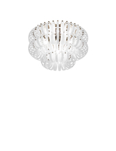 Vistosi ECOS PL 60A BCRI BS E26 UL - Ecos Ceiling Lamp 60a White Striped Matt Bronze 2 E26 UL