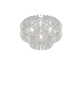 Vistosi ECOS PL 60A CRRI CR E26 UL - Ecos Ceiling Lamp 60a Crystal Striped Glass Glossy Chrome E26 UL