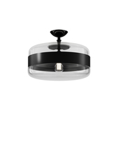 Vistosi FUTUR PL G CRNE NE E26 UL - Futura Ceiling Lamp G Crystal Black Matt Black 1 E26 UL