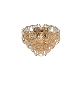 Vistosi GIOGA PL 50 CRAM BR E26 UL - Giogali Ceiling Lamp 50 Crystal Amber Matt Bronze 1 E26 UL