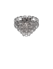 Vistosi GIOGA PL 50 CRFU CR E26 UL - Giogali Ceiling Lamp 50 Crystal Smoky Glossy Chrome E26 UL