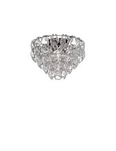 Vistosi GIOGA PL 50 CRTR CR E26 UL - Giogali Ceiling Lamp 50 Crystal Transparent Glossy Chrome E26 UL