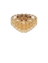 Vistosi GIOGA PL 60 CRAM BR E26 UL 1 - Giogali Ceiling Lamp 60 Crystal Amber Matt Bronze 1 E26 UL 1