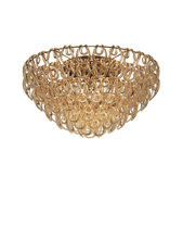 Vistosi GIOGA PL 80 CRAM BR E26 UL 1 - Giogali Ceiling Lamp 80 Crystal Amber Matt Bronze 1 E26 UL 1