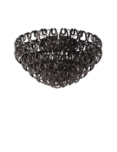 Vistosi GIOGA PL 80 NE CR E26 UL 1 - Giogali Ceiling Lamp 80 Black Glossy Chrome E26 UL 1