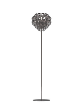 Vistosi GIOGA PT CRFU CR E26 UL 1 - Giogali Floor Lamp Crystal Smoky Glossy Chrome E26 UL 1