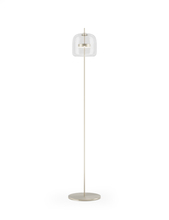 Vistosi JUBE PT P CRTR AVS L34 15 UL - Jube Floor Lamp P Crystal Transparent Matt Steel L3415 UL