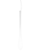 Vistosi LACRI SP G BCLU NI E26 UL - Lacrima Suspension G White Glossy Satin Nickel E26 UL