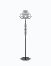 Vistosi NOVEC PT CRRI CR E26 UL - Novecento Floor Lamp Crystal Striped Glass Glossy Chrome E26 UL