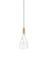 Vistosi SCINT SP CRTR OG L33 11 UL - Scintilla Suspension Crystal Transparent Glossy Brass 2 L3311 UL