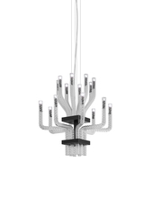 Vistosi STRDU SP DOP CRRI NN G9 UL - Stardust Suspension Dop Crystal Striped Glass Black Nickel G9 UL