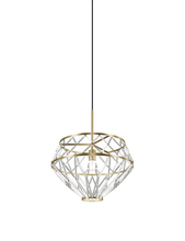 Vistosi STRNE SP 3 CR BKS E26 UL - Starnet Suspension 3 Crystal Matt Gold 3 E26 UL