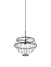 Vistosi STRNE SP 3 CR NEO E26 UL - Starnet Suspension 3 Crystal Matt Black 2 E26 UL