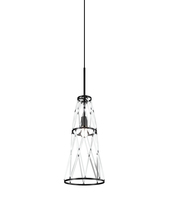 Vistosi STRNE SP 4 CR NEO E26 UL - Starnet Suspension 4 Crystal Matt Black 2 E26 UL