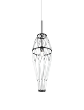 Vistosi STRNE SP 5 CR NEO E26 UL - Starnet Suspension 5 Crystal Matt Black 2 E26 UL