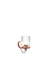 Vistosi TREAD AP CRTR RAS L32 13 UL - Tread Wall Lamp Crystal Transparent Matt Copper 1 L3213 UL