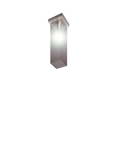 Vistosi TUBES PL 40 FUTR NO E26 UL - Tubes Ceiling Lamp 40 Smoky Transparent Matt Nickel E26 UL