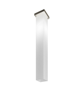 Vistosi TUBES PL 90 BCLU NO E26 UL - Tubes Ceiling Lamp 90 White Glossy Matt Nickel E26 UL