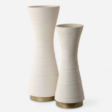 Uttermost CA 18142 - Ridgeline White Vases, S/2