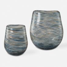 Uttermost CA 18158 - Aurora Swirl Glass Vases, S/2