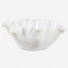 Uttermost CA 18184 - Uttermost Ruffle White Bloom Bowl