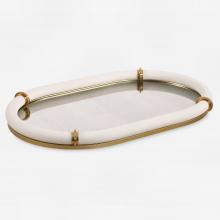 Uttermost CA 18229 - Uttermost Cyprus Leather Oval Tray