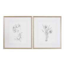 Uttermost CA 33649 - Botanical Sketches Framed Prints S/2