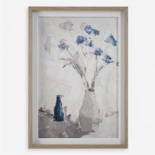 Uttermost CA 32287 - Blue Flowers In Vase Framed Print