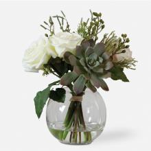 Uttermost CA 60182 - Belmonte Floral Bouquet & Vase