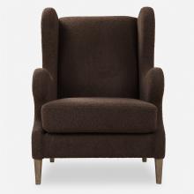 Uttermost CA 23839 - Uttermost Serpentine Brown Fabric Accent Chair