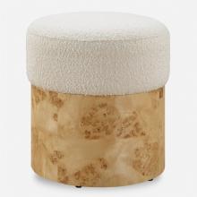 Uttermost CA 23855 - Uttermost Swirls Poplar Ivory Ottoman