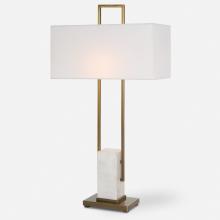 Uttermost CA 30160 - Column White Marble Table Lamp