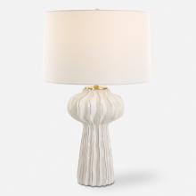 Uttermost CA 30258-1 - Uttermost Wrenley Ridged White Table Lamp