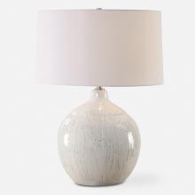 Uttermost CA 30411 - Dribble White Glaze Table Lamp