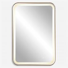 Uttermost CA 09862 - Crofton Lighted Brass Vanity Mirror