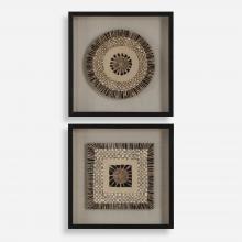 Uttermost CA 04367 - Intertwine Knit Paper Shadow Box, S/2