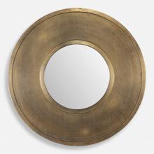 Uttermost CA 07088 - Uttermost Axel Round Brass Mirror