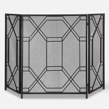 Uttermost CA 17982 - Rosen Geometric Fireplace Screen