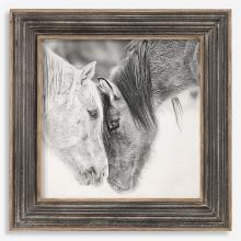 Uttermost CA 51110 - Uttermost Custom Black And White Horses Print