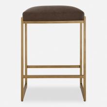 Uttermost CA 23419 - Uttermost Atticus Gold Counter Stool