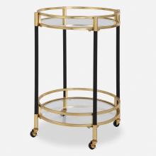 Uttermost CA 24198 - Uttermost Dolly Round Bar Cart