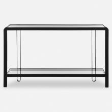 Uttermost CA 24233 - Uttermost Shadow Black Iron Console Table