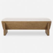 Uttermost CA 23806 - Uttermost Wedged Ivory Fabric Bench