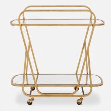 Uttermost CA 22907 - Uttermost Swain Brass Serving Cart