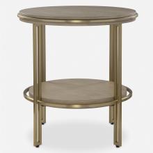 Uttermost CA 25747 - Uttermost Elise Round Brass Side Table