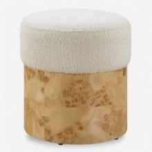 Uttermost CA 23855 - Uttermost Swirls Poplar Ivory Ottoman