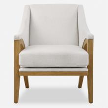 Uttermost CA 23862 - Uttermost Evolve White Fabric Accent Chair