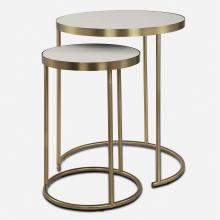 Uttermost CA 50007 - Uttermost Aragon White Nesting Tables Set/2